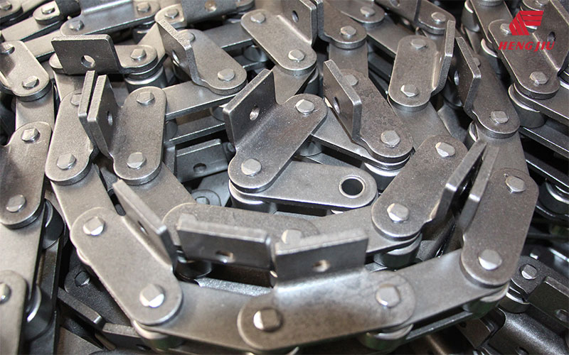 cadenas de rodillo con lado arqueado